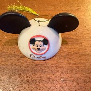 Lenox Disney Black and White Mickey Mouse Ornament